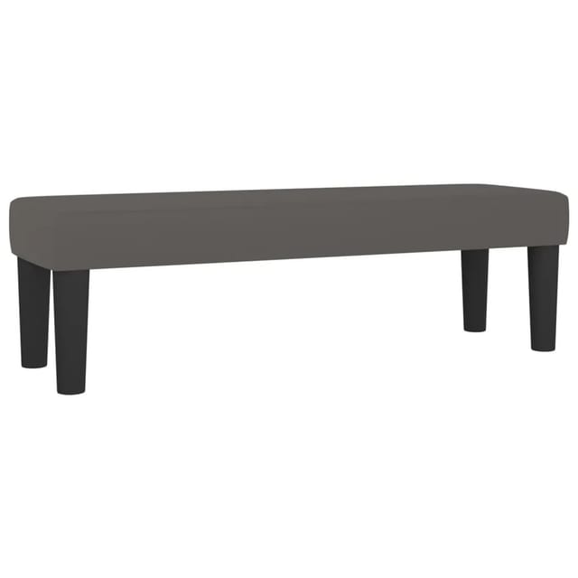 vidaXL Sitzbank Grau 100x30x30 cm Kunstleder 346664