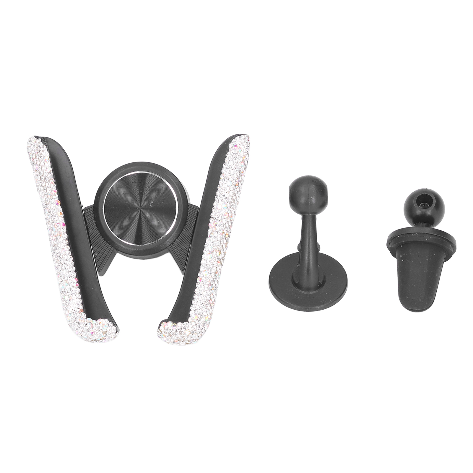 Funkelnder Auto-handyhalter – Stilvoller Handyhalter Fürs Auto Für Frauen Und Mädchen (weiß)