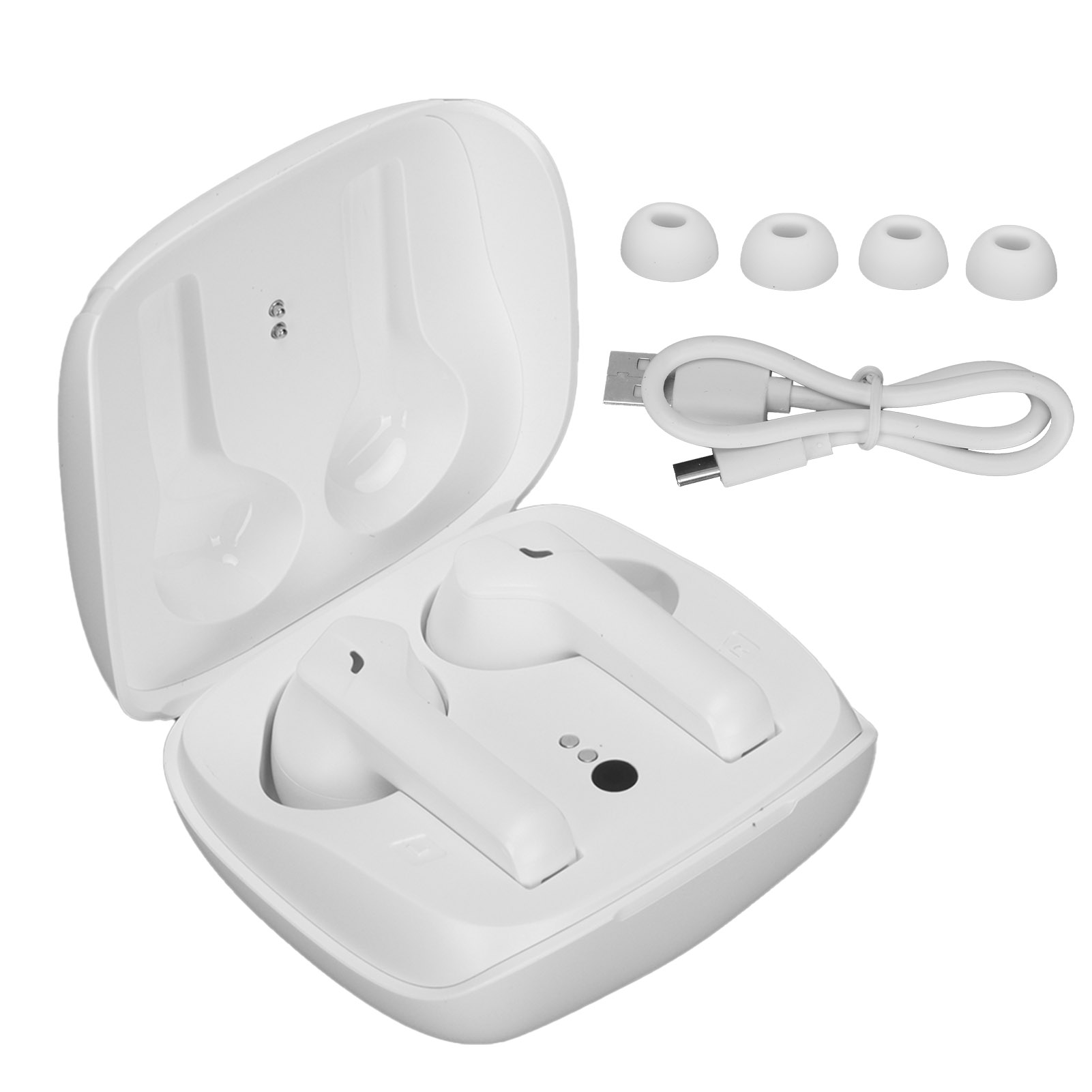 G01 Bluetooth-headset Mit Ladecase, Version 5.0, Kabellose Ohrhörer Für Gleichzeitige Anrufe, Weiß
