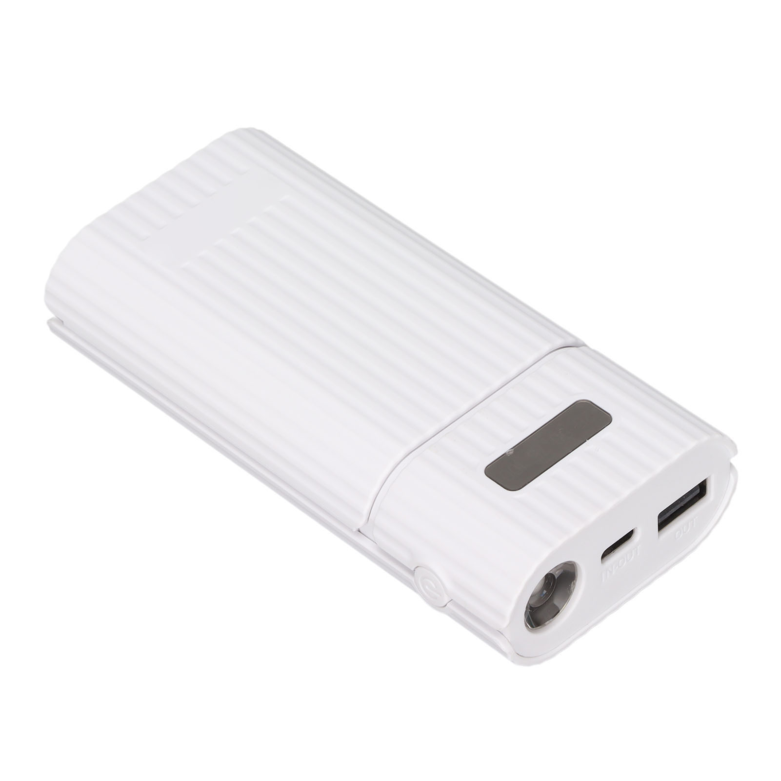 Tragbare 2-in-1-powerbank Mit Typ-c-schnellladefunktion – Inklusive 21700-akku Und Etui (weiß)