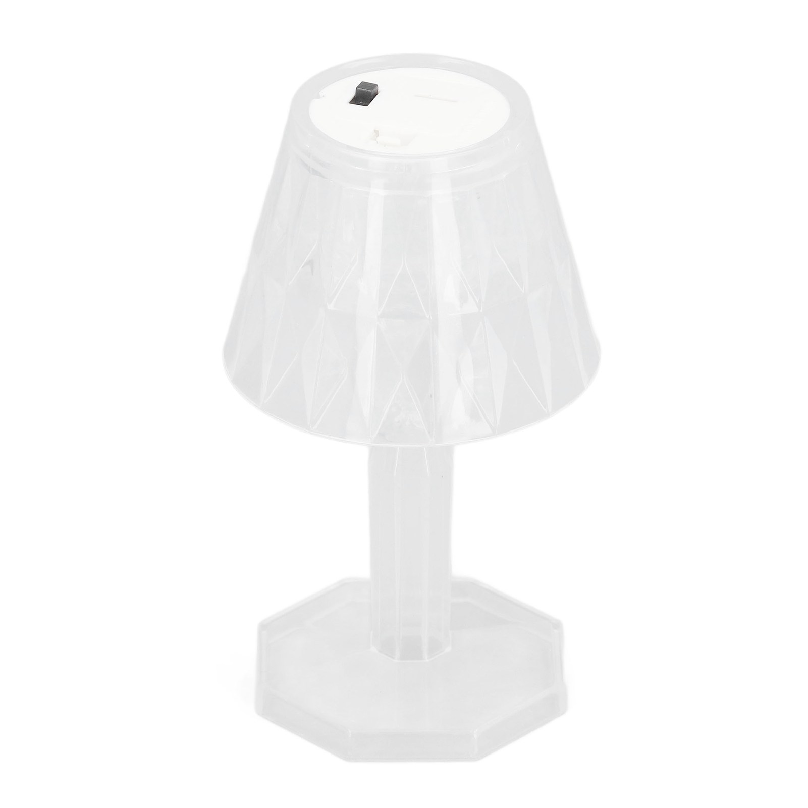 Nachttischlampe Aus Reinweißem Kristall, Dekorativer Effekt Fürs Schlafzimmer, Elegantes Umgebungslicht.