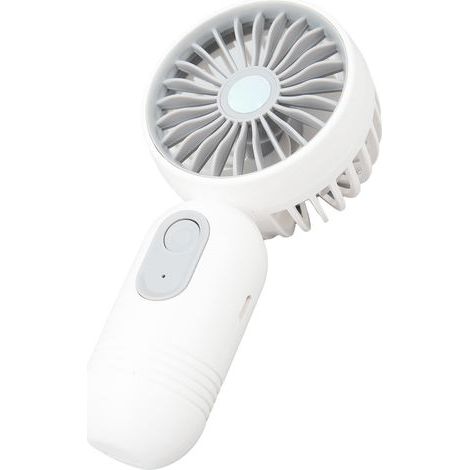 Wiederaufladbarer Usb-taschenventilator, Verstellbarer Tragbarer Persönlicher Ventilator Für Den Innen-, Außenbereich Und Auf Reisen, Farbe: Weiß.