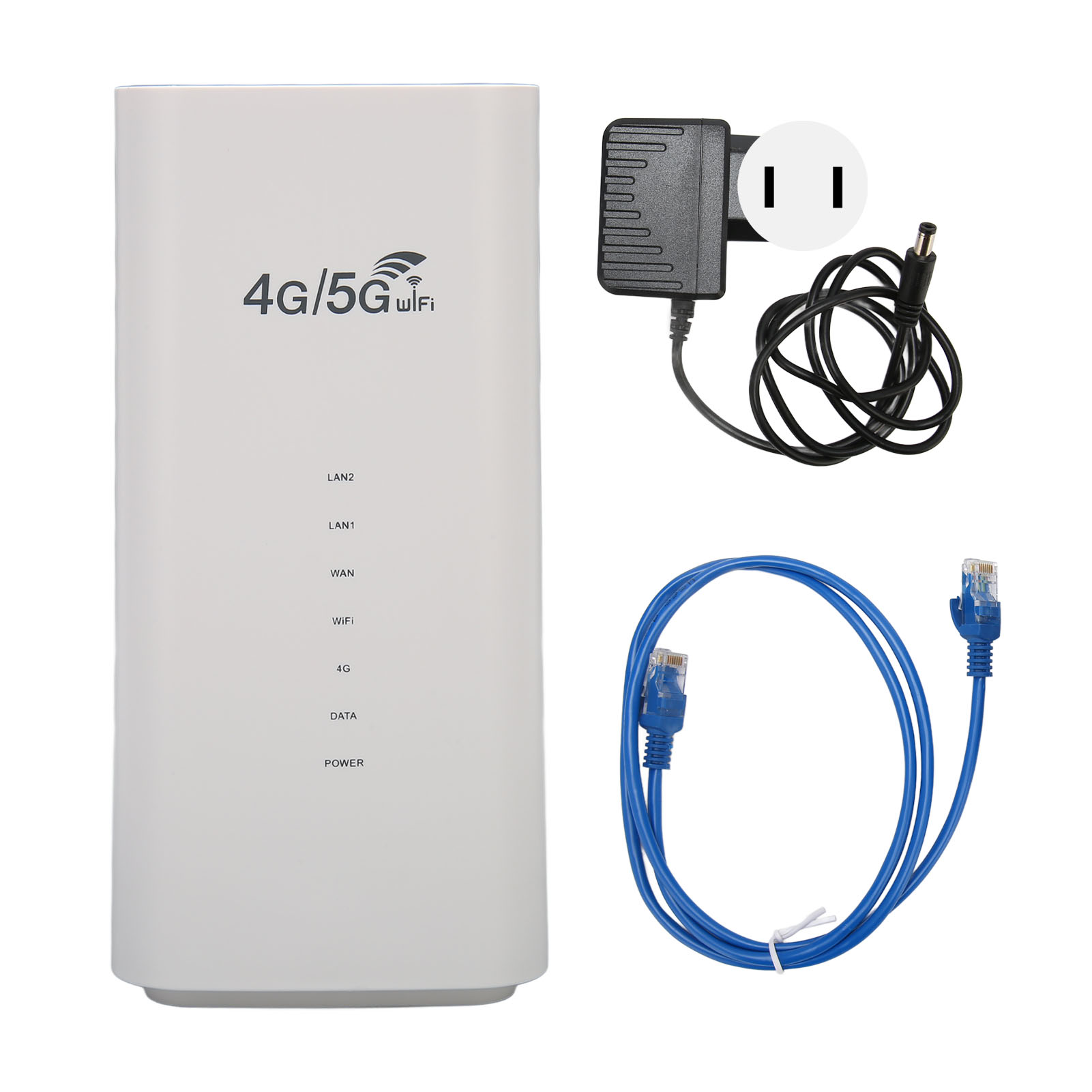 4g-lte-router Mit Sim-kartensteckplatz, 4 Antennen, Bis Zu 32 Benutzer, Wlan, Cpe Für Büros, 100–240 V, Weiß, Us-stecker