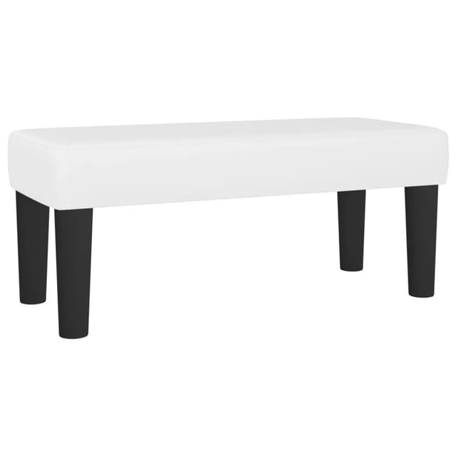 vidaXL Sitzbank Weiß 70x30x30 cm Kunstleder 346633