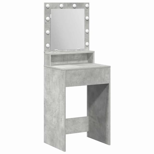 vidaXL Schminktisch mit Regal Betongrau 50 x 41 x 135 cm Holzwerkstoff 865121