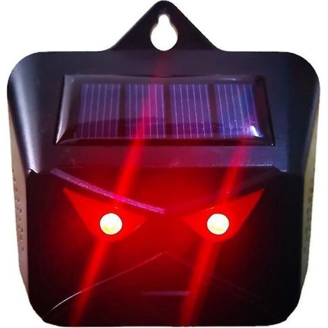 Solarbetriebene Vogelabwehr (schwarz), Raubtierlampe – Garten-fuchs- Und Mückenabwehr – Mückenabwehr Für Haustiere – Ausrüstung