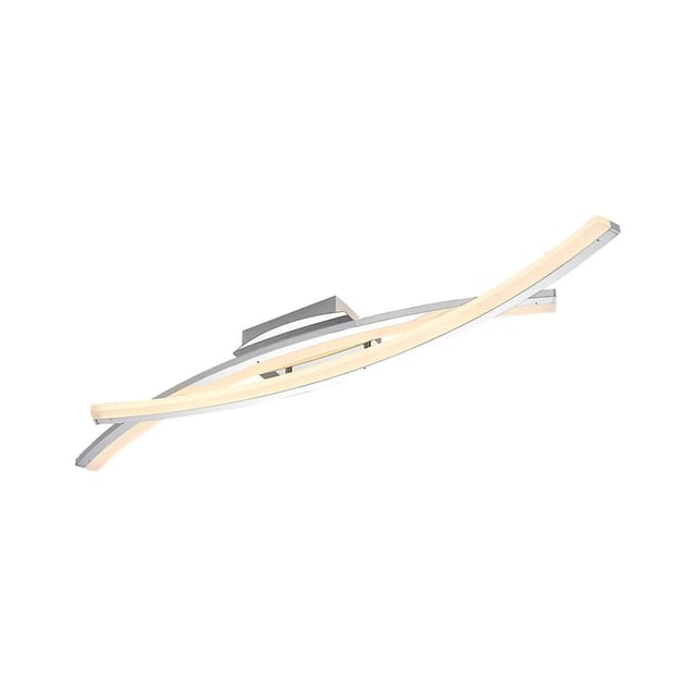 Lindby LED Deckenleuchte Elarit 9626310 Dimmbar Modern in Chrom aus Metall Wohnzimmerleuchte