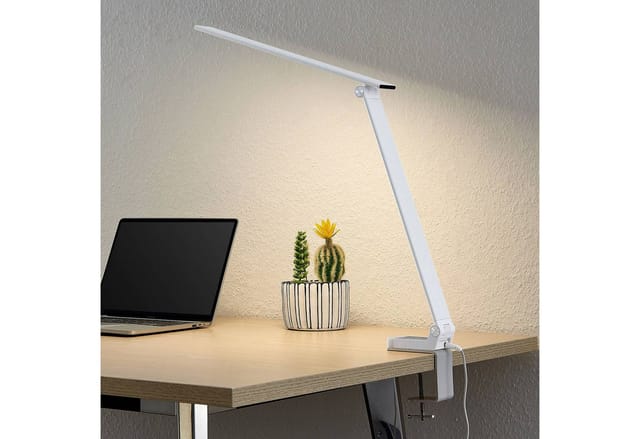 PRIOS LED Tischlampe Tamarin 6733015 Dimmbar Modern in Weiß 1-flammig Arbeitszimmerleuchte
