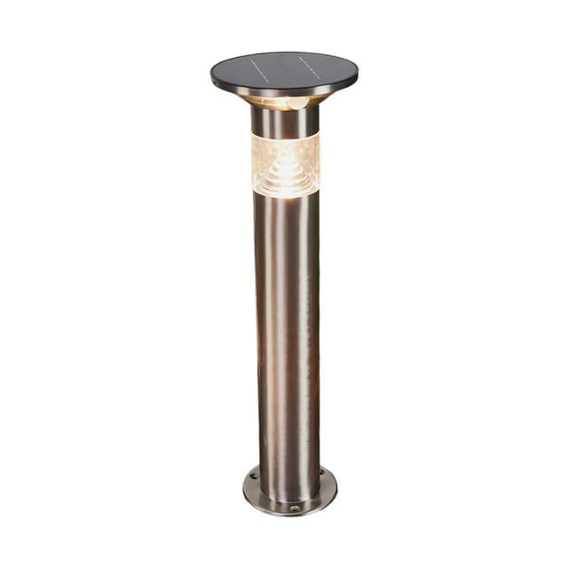 Lindby LED Solarleuchten Jalisa 9988187 mit Bewegungsmelder Spritzwassergeschützt Modern in Alu aus Edelstahl 1-flammig