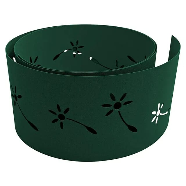 zaunzu Sichtschutz Premium Dekor Pusteblume Lasermuster Grün 2,55m