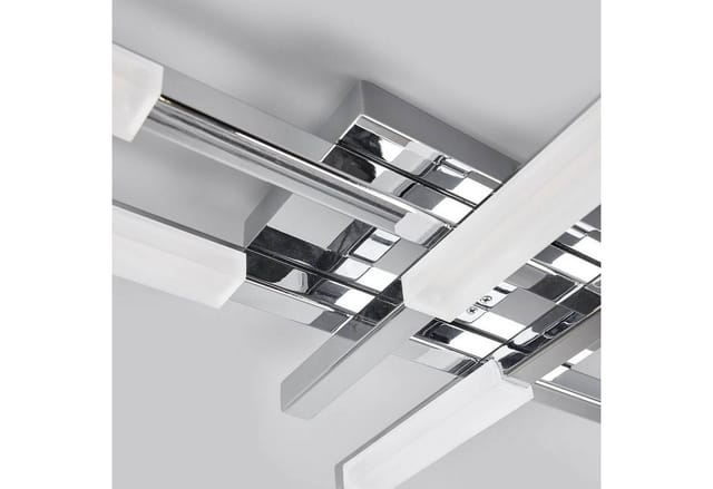 Lindby LED Deckenlampe Patrik 9641103 Spritzwassergeschützt Modern in Chrom aus Metall 6-flammig Badezimmerleuchte
