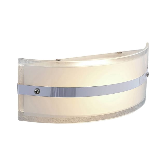 Lindby LED Wandleuchte Wandlampe Innen Zinka 9624407 Modern in Weiß aus Glas 1-flammig Wohnzimmerleuchte