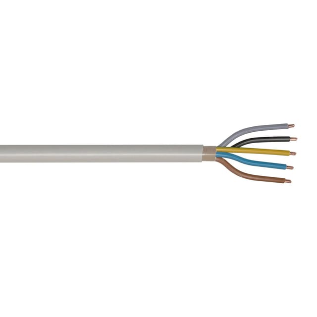 Emskabel Mantelleitung NYM-J 5 x 10 mm² Grau 5 m