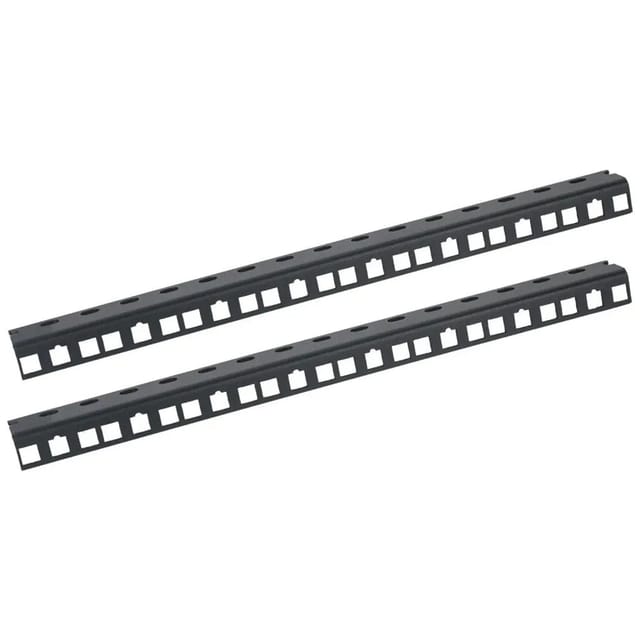 HMF 66808 Rackschiene für Serverschrank 2 Stück 10 Zoll 8 HE Schwarz