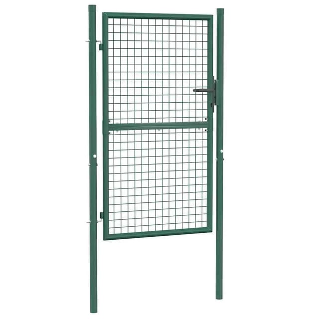 vidaXL Zauntor Stahl 100x150 cm Grün 145734