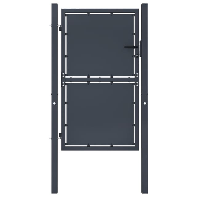 vidaXL Gartentor Stahl 100 x 200 cm Anthrazit 144522