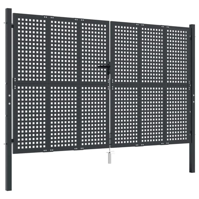vidaXL Gartentor Anthrazit 300x200 cm Stahl 154570