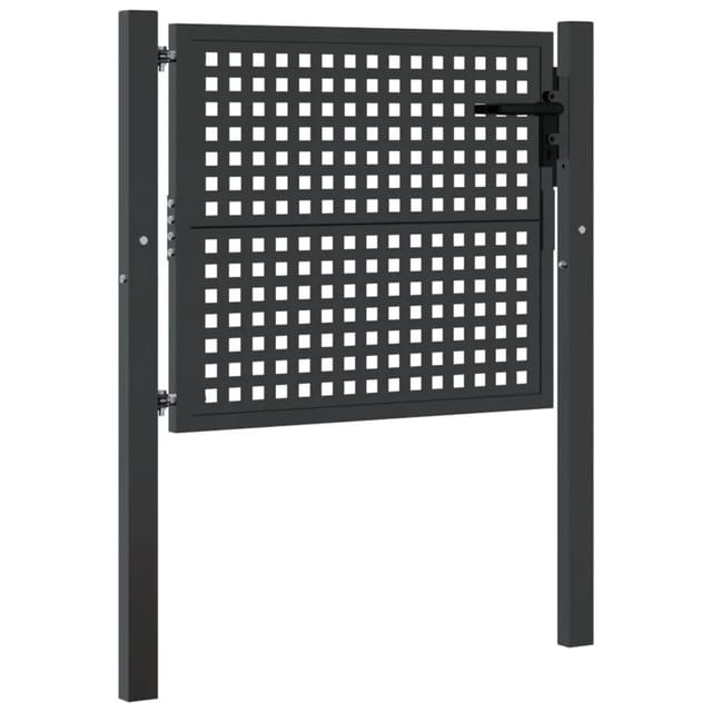 vidaXL Gartentor Anthrazit 105x75 cm Stahl 154559