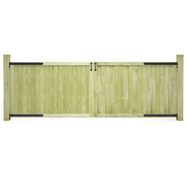 vidaXL Gartentore 2 Stk 300 x 100 cm Imprägniertes Kiefernholz 45339