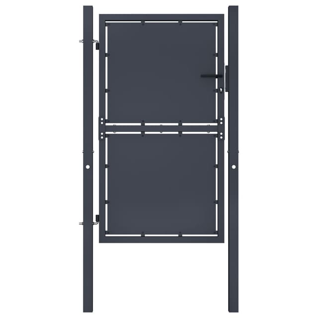 vidaXL Gartentor Stahl 100x125 cm Anthrazit 144519