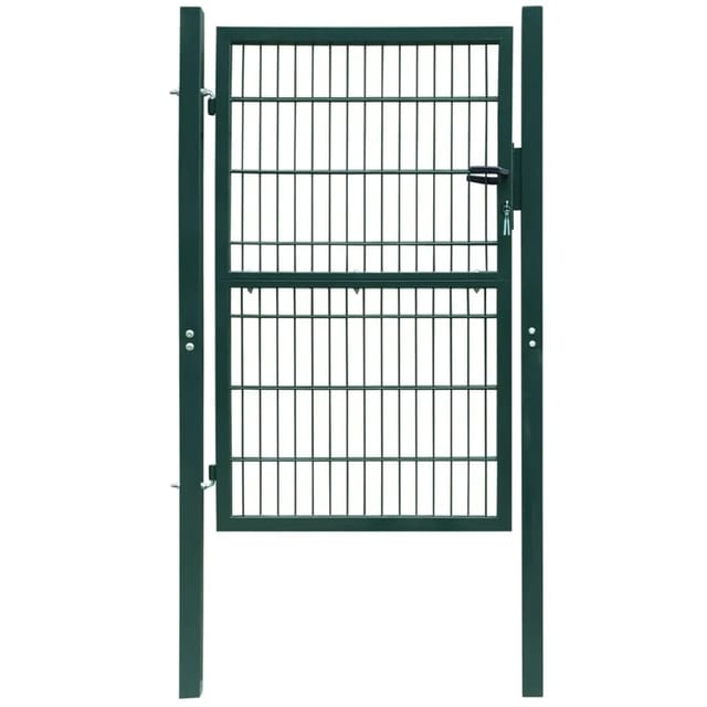 vidaXL 2D Zauntor Einzeltor Grün 106x210 cm 141751