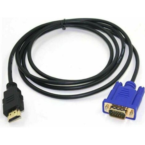 Hdmi-zu-vga-kabel (1080p) – 1,8 M Adapter Für Videoüberwachung – Kompatibel Mit Set-top-boxen Und Fernsehern – Alliandis