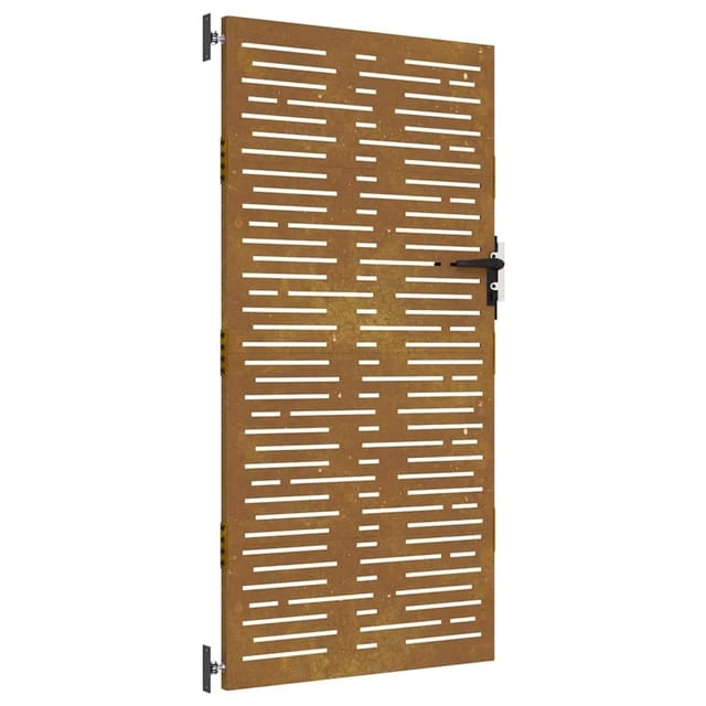 vidaXL Gartentor 85x175 cm Cortenstahl Quadratisches Design 153248