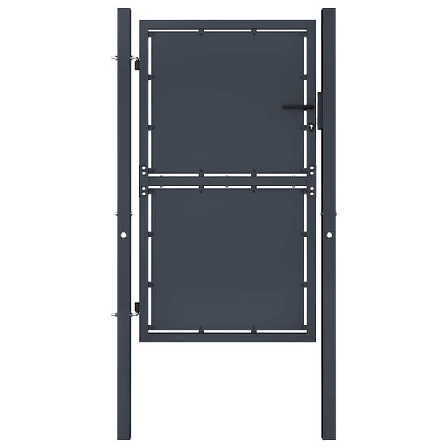 vidaXL Gartentor Stahl 100x175 cm Anthrazit 144521