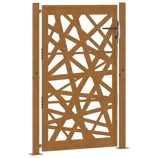 vidaXL Gartentor 105 x 155 cm Cortenstahl Helles Design 4100956