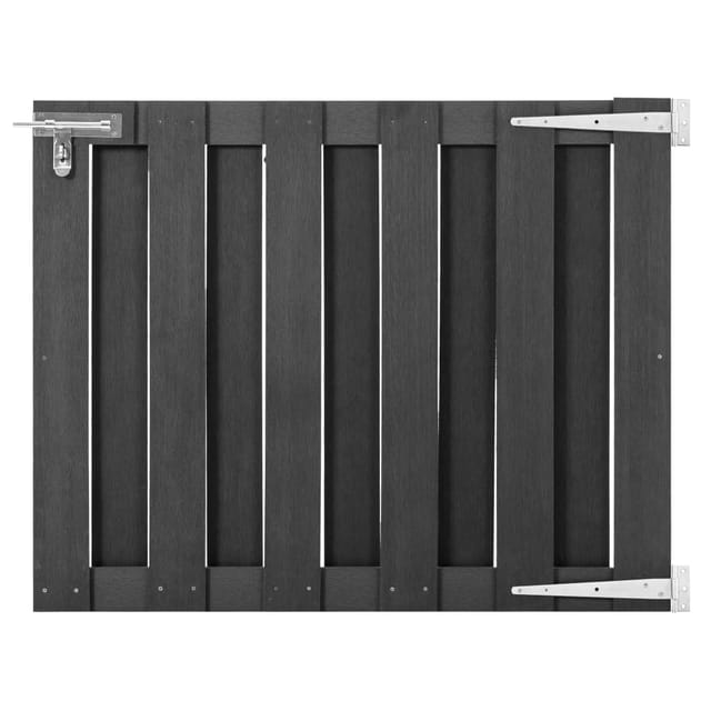 vidaXL Gartentor WPC 100 x 80 cm Grau 49082