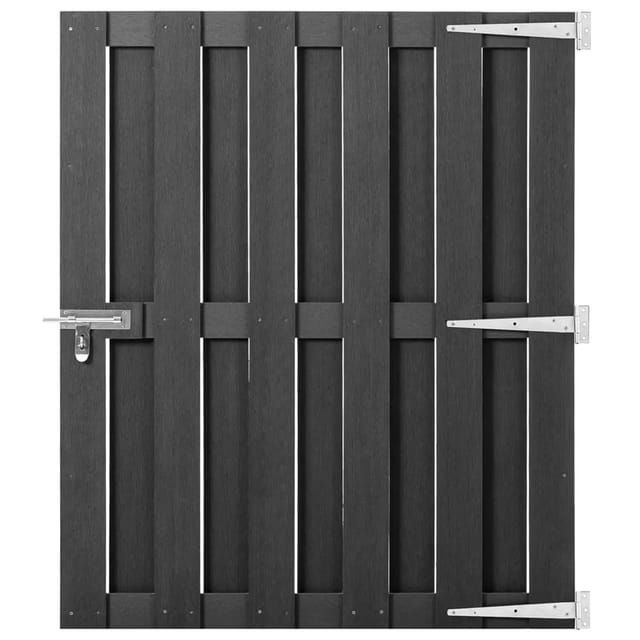 vidaXL Gartentor WPC 100x112 cm Grau 318103