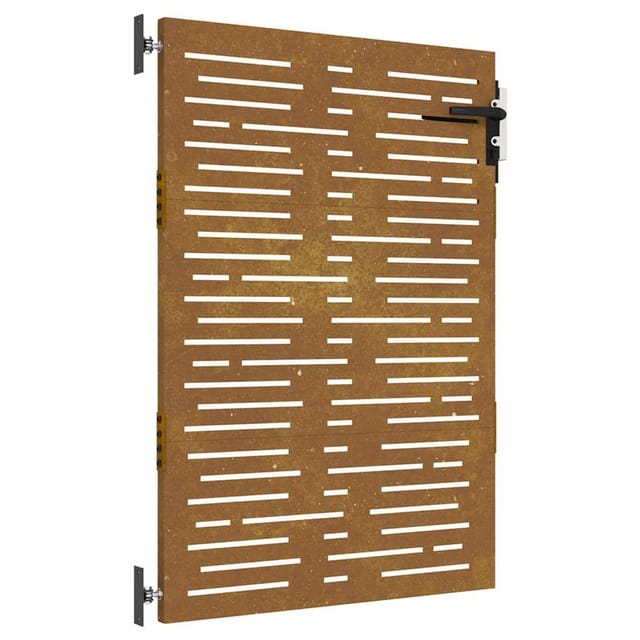 vidaXL Gartentor 85x125 cm Cortenstahl Quadratisches Design 153246
