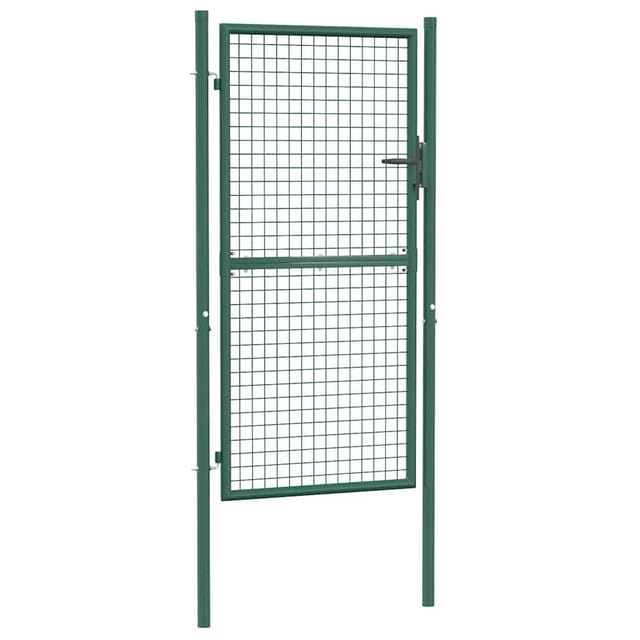 vidaXL Zauntor Stahl 100x175 cm Grün 145735