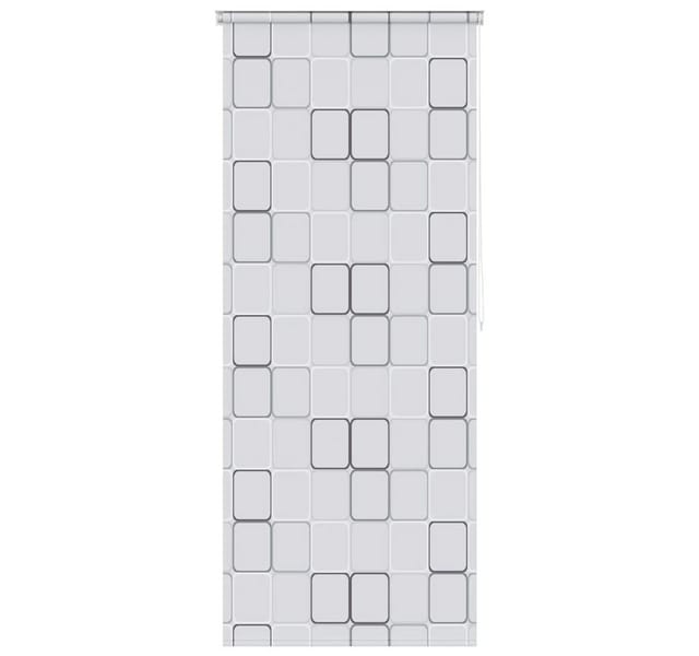 vidaXL Duschrollo 80x240 cm Quadratmuster 142847