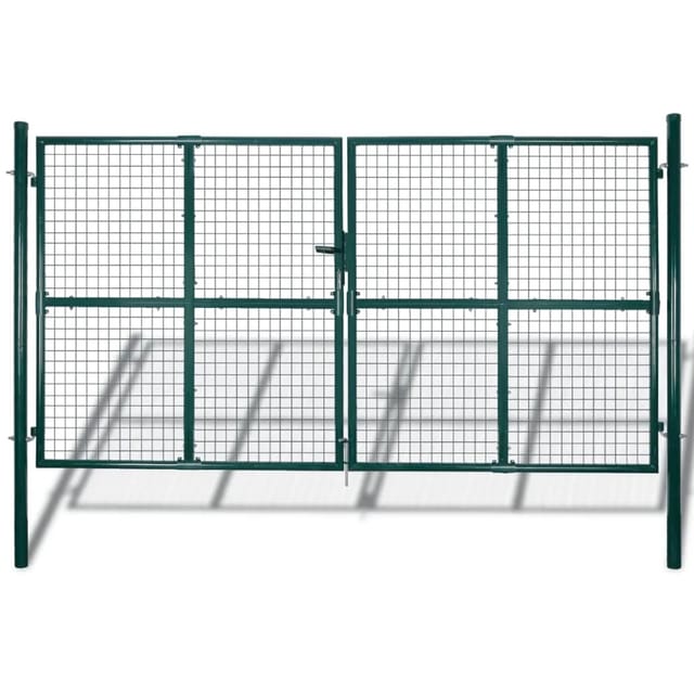 vidaXL Gartengitter Tor Zaun Tür Wandgitter 306x200 cm 140926