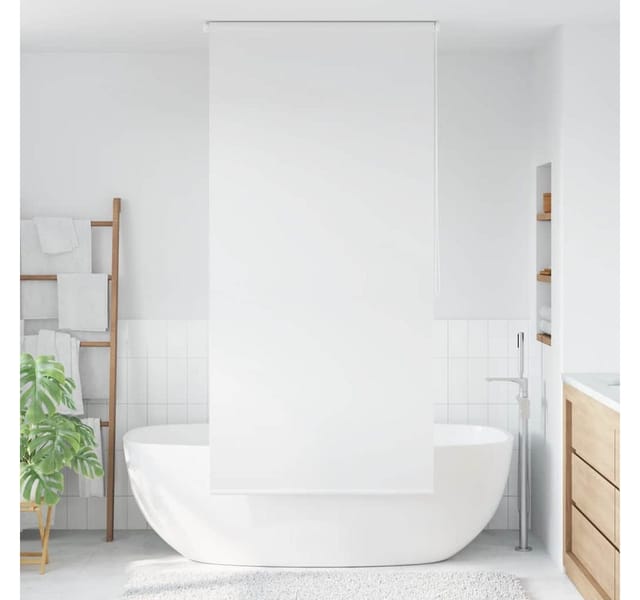 vidaXL Duschrollo 100x240 cm Weiß 142842