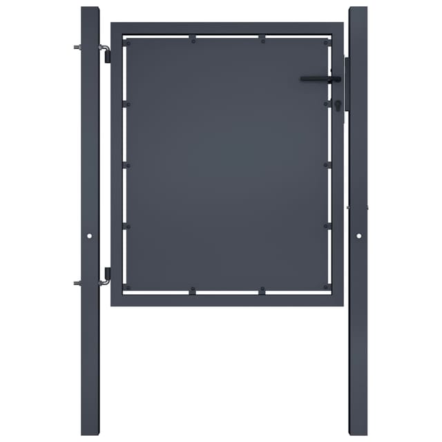 vidaXL Gartentor Stahl 100x100 cm Anthrazit 144518
