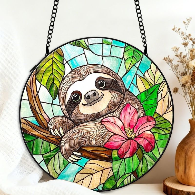 Fensterdekoration In Form Einer Katze Aus Buntglas, 12,5 Cm, Eleganter Fensterhänger, Geschenk Für Mama
