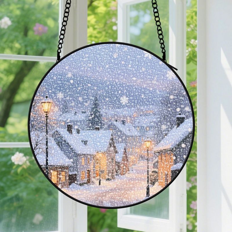 Hängende Dekoration Aus Buntglas – Einzigartiger Sonnenfänger Aus Farbigem Glas, Elegante Wohndekoration, Geschenk Zum Muttertag Oder Geburtstag Für Frauen Und Mütter, 9 Cm