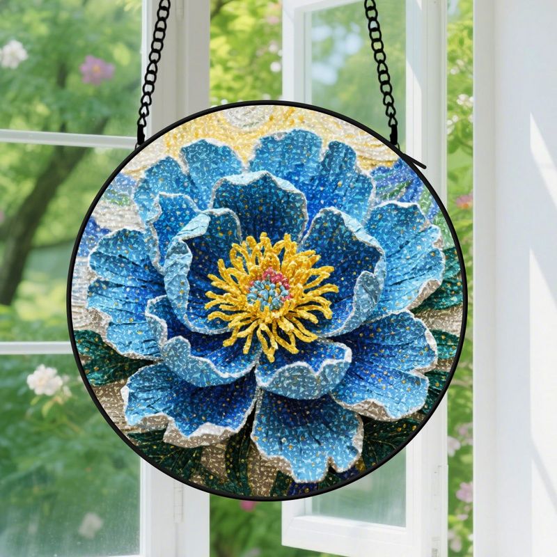 Hängende Dekoration Aus Buntglas, Minimalistischer, Künstlerischer Sonnenfänger, Türdekoration Für Den Innenbereich, Geschenk Zum Muttertag, Geburtstagsgeschenk Für Frauen Und Männer, 9 Cm