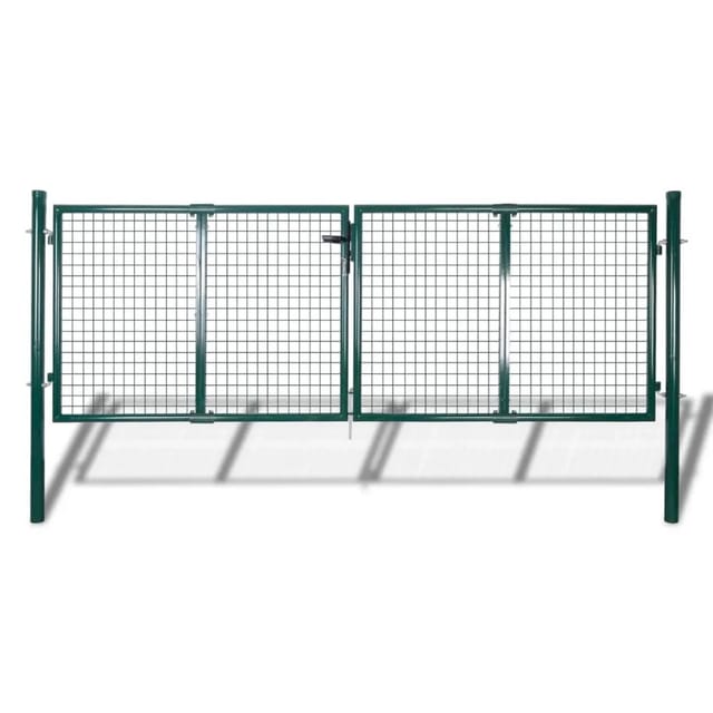 vidaXL Gartengitter Tor Zaun Tür Wandgitter 306x75 cm 140921