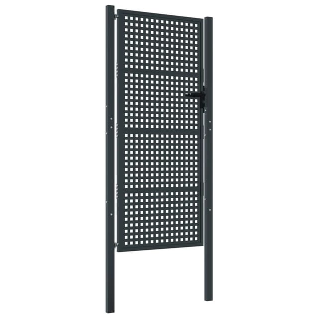 vidaXL Gartentor Anthrazit 105x200 cm Stahl 154564