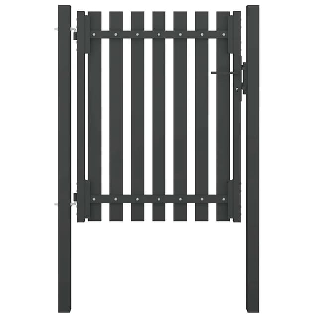 vidaXL Gartentor Stahl 1x1,5 m Anthrazit 146328