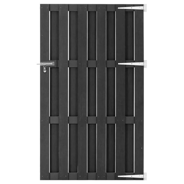 vidaXL Gartentor WPC 100x180 cm Grau 318105