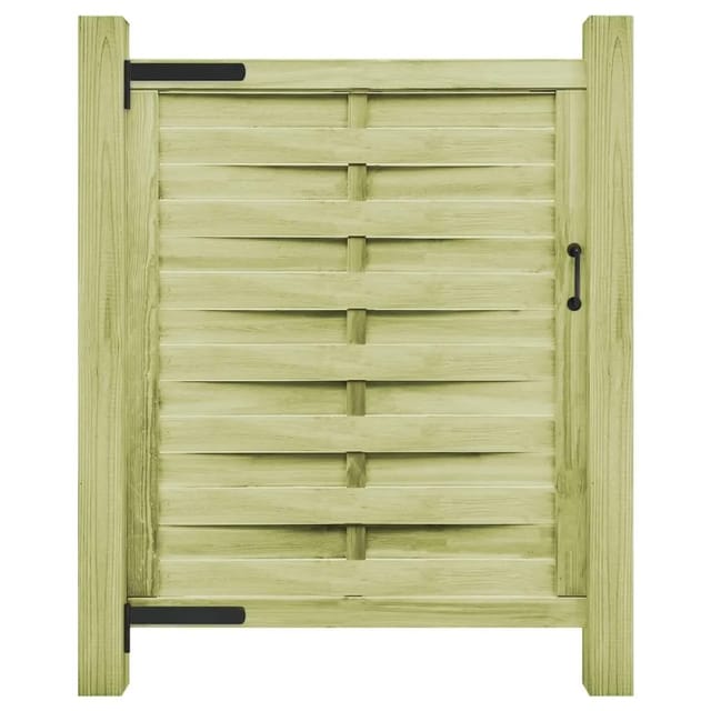 vidaXL Gartentor Imprägniertes Kiefernholz 100x125 cm Grün 45310