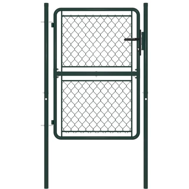 vidaXL Gartentor Stahl 100x125 cm Grün 144404