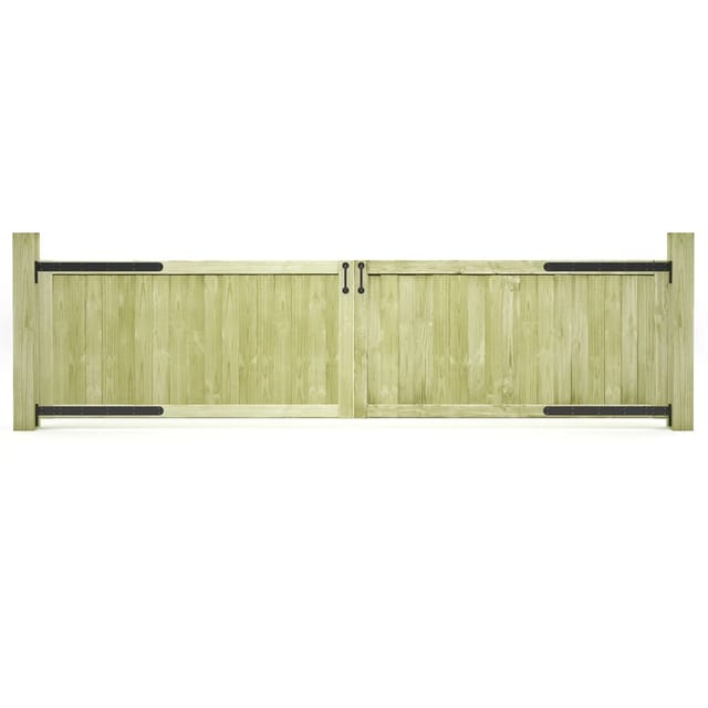 vidaXL Gartentore 2 Stk Kiefernholz Imprägniert 300x75 cm 45338