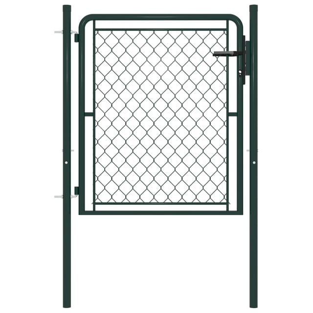 vidaXL Gartentor Stahl 100 x 75 cm Grün 144402