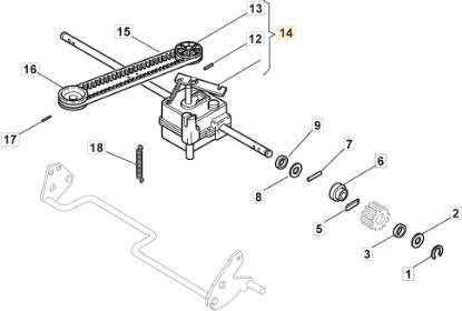 Fr. Traktionsgruppe Turbo 50-55 Original Stiga - 181003085/0