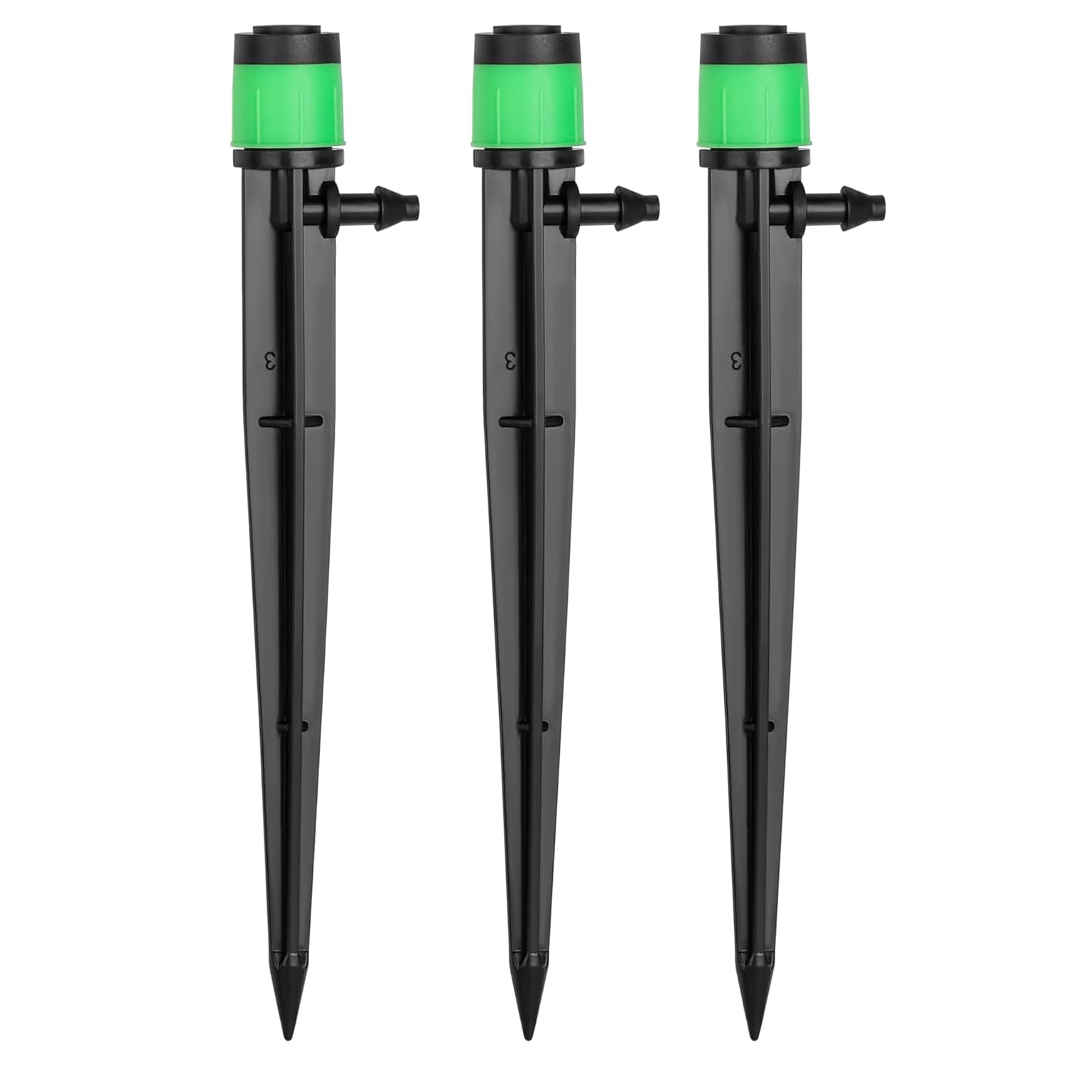 Ccykxa Lot De 100 Goutteurs D’irrigation Ajustables - Système D’irrigation Goutte À Goutte 360 Degrés - Embouts De Tuyau Pour Tuyau De 4-7mm - Jardin - Serre - Pelouse - Patio